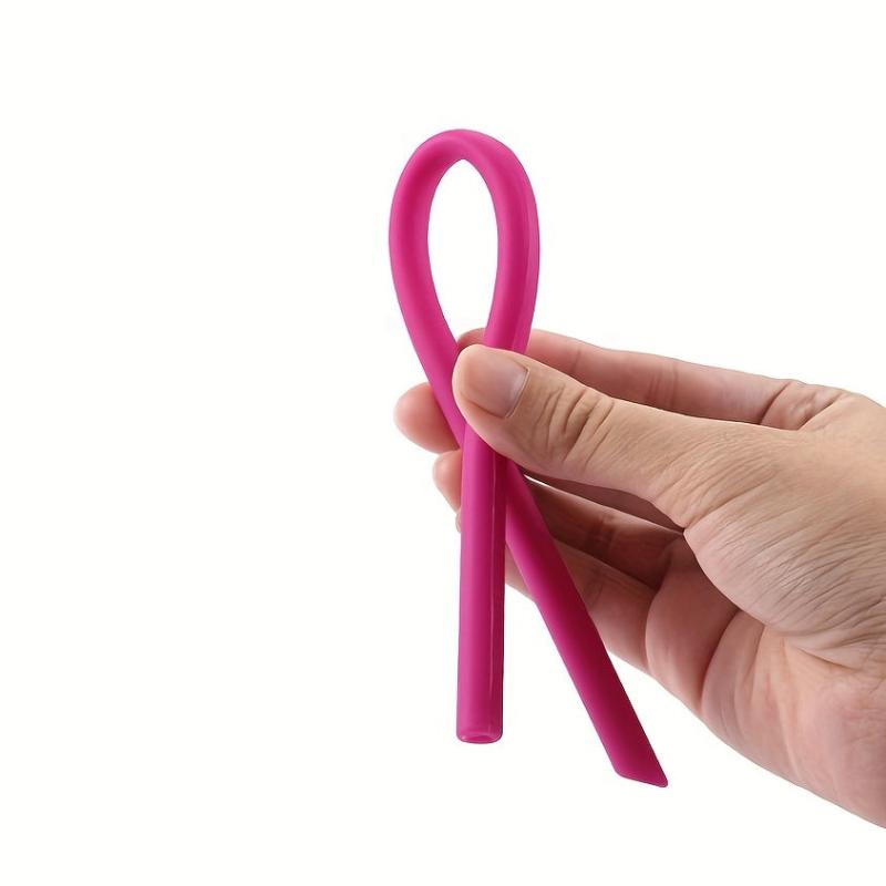 6pcs Silicone Drinking Straw Soft Straw for Children's Food 6 Colors