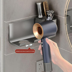 Hair Dryer Holder Bathroom Storage Rack Wall Mounted