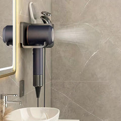 Hair Dryer Holder Bathroom Storage Rack Wall Mounted