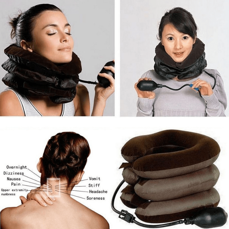 Inflatable U Shape Neck Pillow for Pain Relief