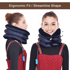 Inflatable U Shape Neck Pillow for Pain Relief