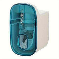 Automatic Toothpaste Squeezer with Toothbrush Holder