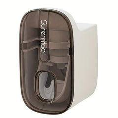 Automatic Toothpaste Squeezer with Toothbrush Holder