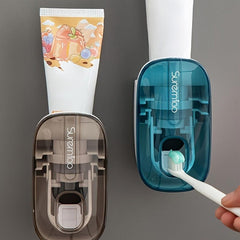 Automatic Toothpaste Squeezer with Toothbrush Holder