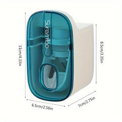Automatic Toothpaste Squeezer with Toothbrush Holder
