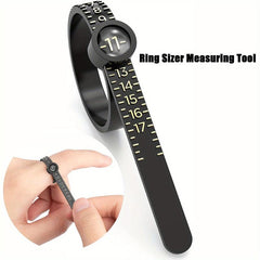 Upgraded Soft Ring Sizer Measuring Tool with Magnified Glass