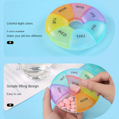 1pc Weekly Pill Organizer Pill Container For Travel With Separate Compartments