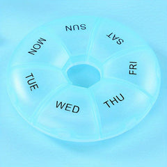 1pc Weekly Pill Organizer Pill Container For Travel With Separate Compartments