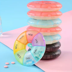 1pc Weekly Pill Organizer Pill Container For Travel With Separate Compartments