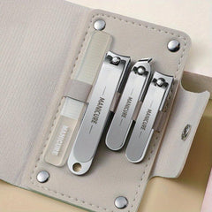 4pcs Nail Clipper Cutter Set Portable Manicure Spoon Tool
