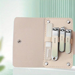 4pcs Nail Clipper Cutter Set Portable Manicure Spoon Tool