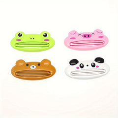 5pcs Cartoon Animal Toothpaste Squeezer Multifunctional Labor-saving Clip