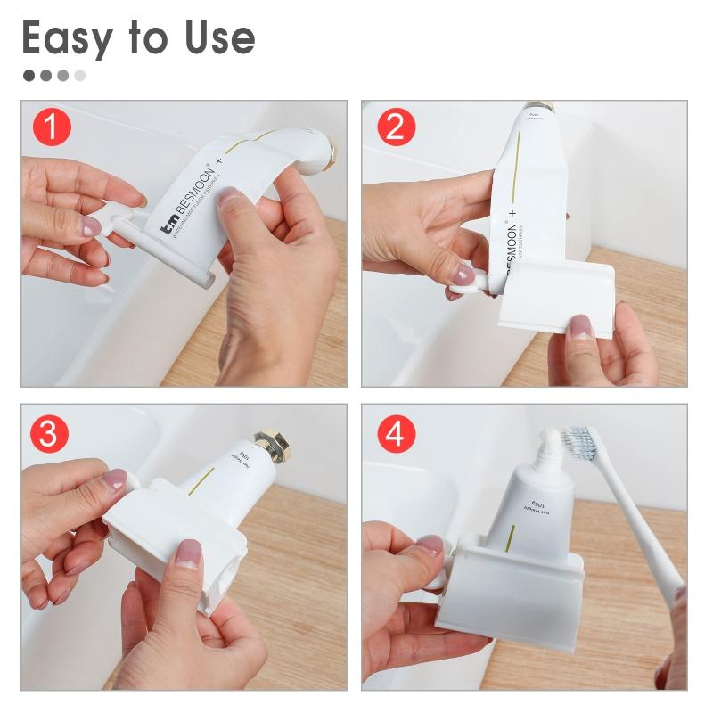 3pcs Toothpaste Squeezer Bathroom Set Rolling Tube Squeezer