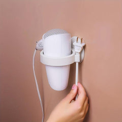 Hair Dryer Rack Wall Hanging Storage Rack No Punching Bathroom Hair Dryer Rack