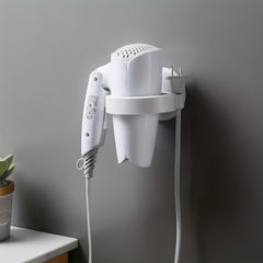Hair Dryer Rack Wall Hanging Storage Rack No Punching Bathroom Hair Dryer Rack