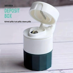 1pc Pill Dispenser Box Eco-Friendly Material Pill Cutter & Grinder