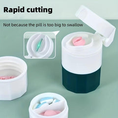 1pc Pill Dispenser Box Eco-Friendly Material Pill Cutter & Grinder