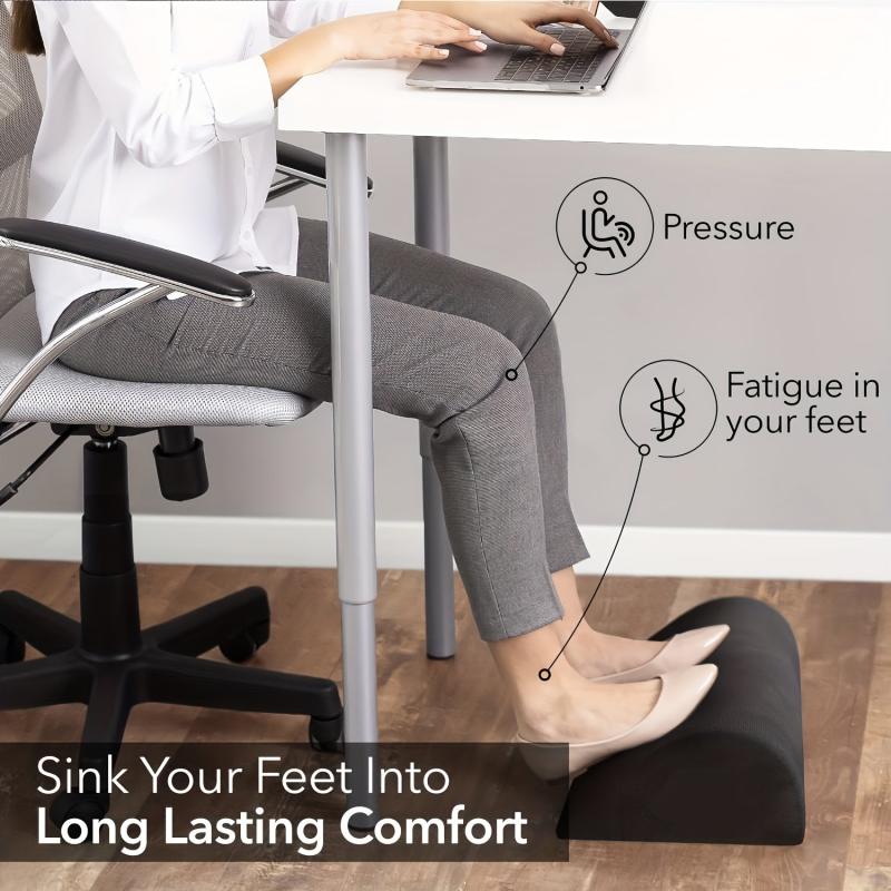 Ergonomic Office Desk Foot Rest with Washable Cover