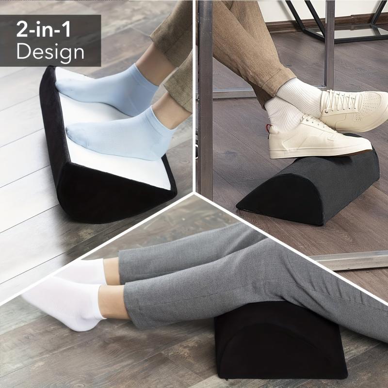 Ergonomic Office Desk Foot Rest with Washable Cover