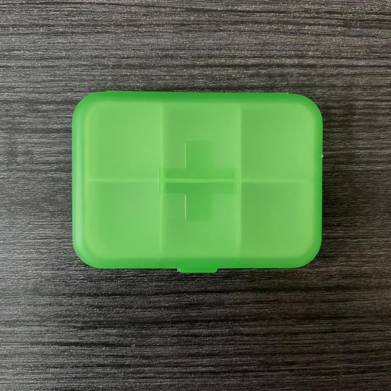 6-Grid Travel Pill Container, Large Capacity Pill Box, Portable Medicine Case
