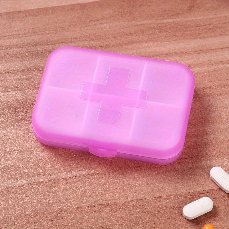 6-Grid Travel Pill Container, Large Capacity Pill Box, Portable Medicine Case