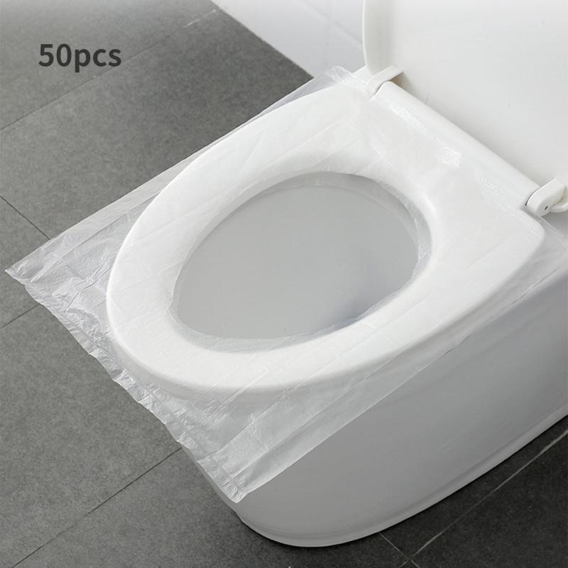 10 20 50 Packs Portable Toilet Cover Waterproof Travel Toilet Mat