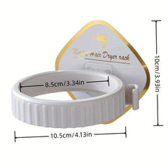Wall-mounted Hair Dryer Holder for Bathroom Storage