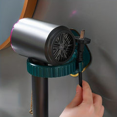 Wall-mounted Hair Dryer Holder for Bathroom Storage