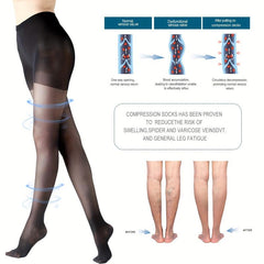 Compression Pantyhose 15-20 MmHg Support Sheer Tights