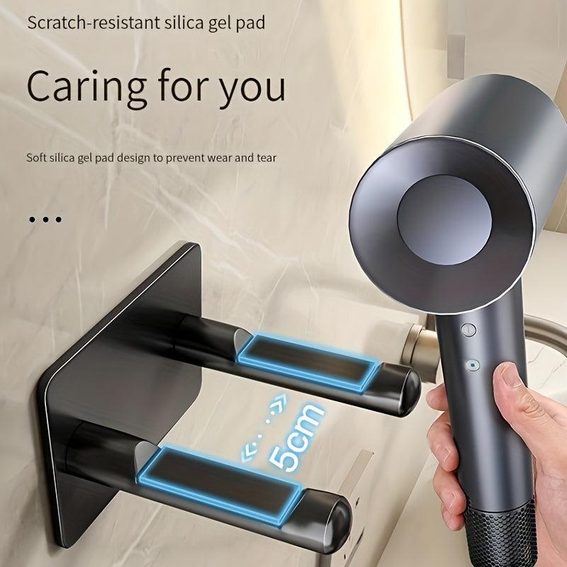 Hair Dryer Holder Bathroom Storage Rack Wall Mounted Hair Dryer Holder