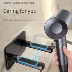 Hair Dryer Holder Bathroom Storage Rack Wall Mounted Hair Dryer Holder