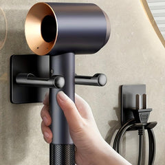 Hair Dryer Holder Bathroom Storage Rack Wall Mounted Hair Dryer Holder