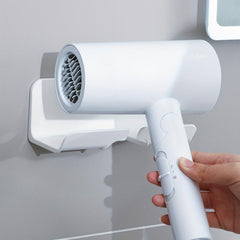 Minimal Punching Bathroom Hair Dryer Rack Storage Rack