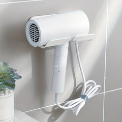 Minimal Punching Bathroom Hair Dryer Rack Storage Rack