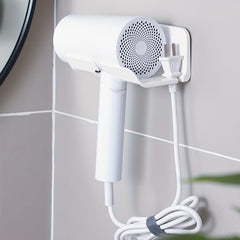 Minimal Punching Bathroom Hair Dryer Rack Storage Rack