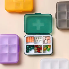 Compact Travel Pill & Jewelry Box Organizer Case