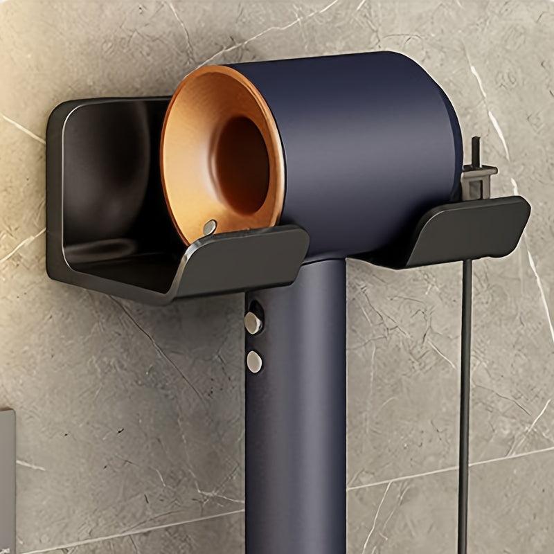 Hair Dryer Holder Storage Rack Wall Mounted Bathroom Organizer