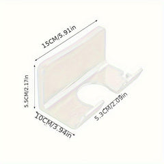 Hair Dryer Holder Storage Rack Wall Mounted Bathroom Organizer