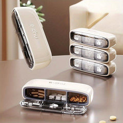 Portable Mini Medicine Box Three Meals Sealed Moisture-proof Storage Box