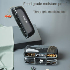 Portable Mini Medicine Box Three Meals Sealed Moisture-proof Storage Box