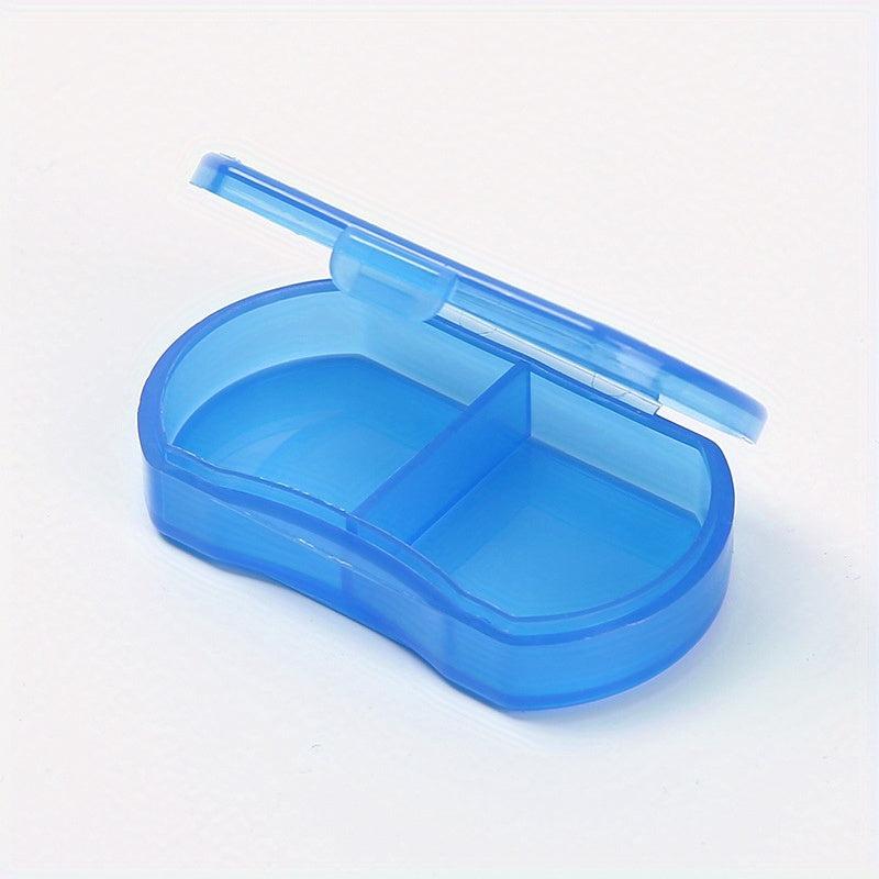 Two Compartment Pill Box Earring Jewelry Storage Anti Dust Box