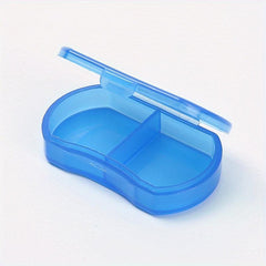 Two Compartment Pill Box Earring Jewelry Storage Anti Dust Box
