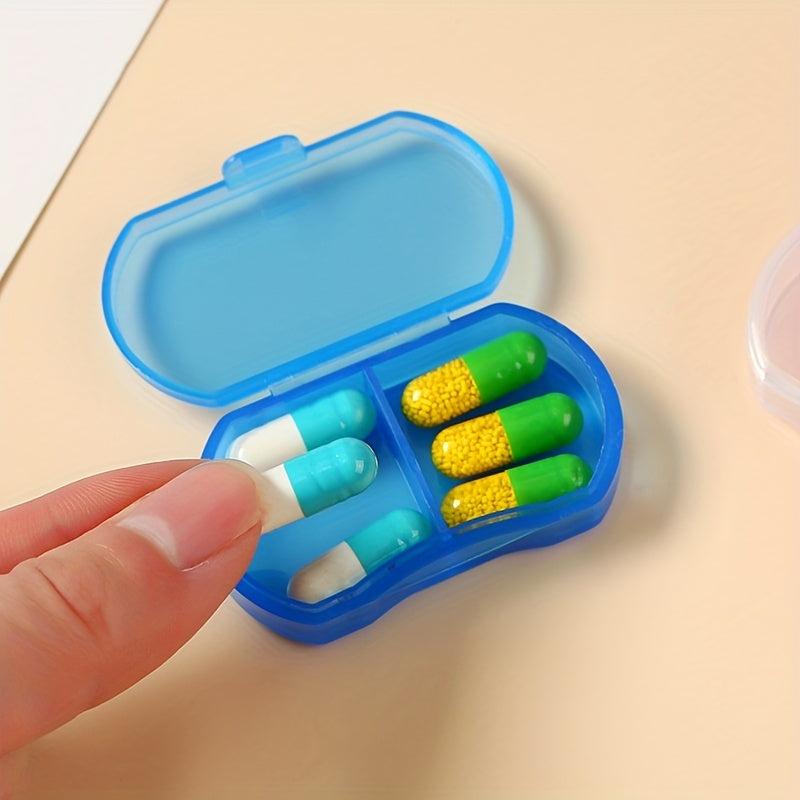 Two Compartment Pill Box Earring Jewelry Storage Anti Dust Box