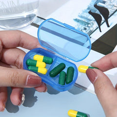 Two Compartment Pill Box Earring Jewelry Storage Anti Dust Box