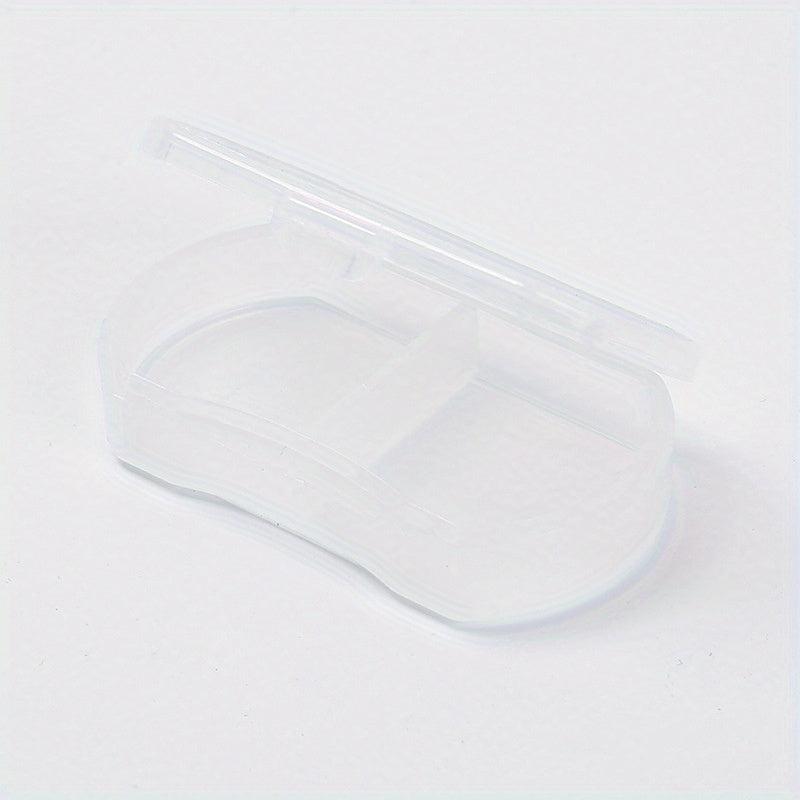 Two Compartment Pill Box Earring Jewelry Storage Anti Dust Box