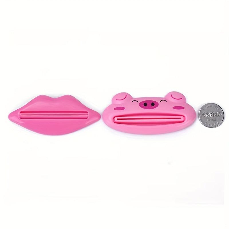 4pcs Cartoon Toothpaste Squeezer Manual Dispenser