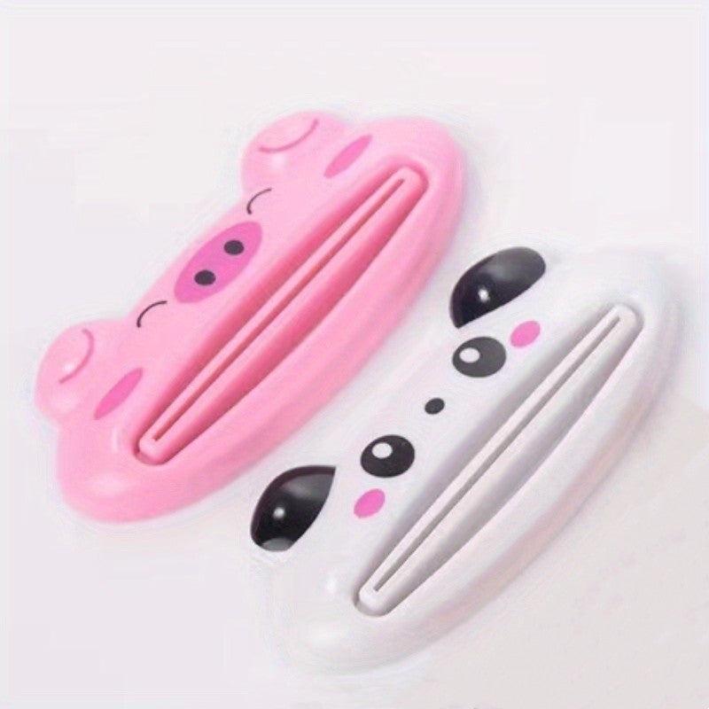 4pcs Cartoon Toothpaste Squeezer Manual Dispenser