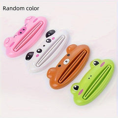 4pcs Cartoon Toothpaste Squeezer Manual Dispenser
