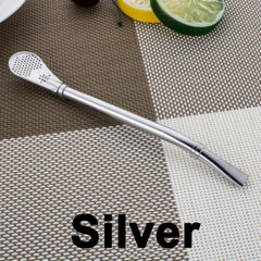 Reusable Stainless Steel Straw with Tea Filter - Creative Kitchen Supply