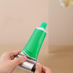 Stainless Steel Toothpaste Squeezer Manual Rotary Holder Facial Cleanser Tool